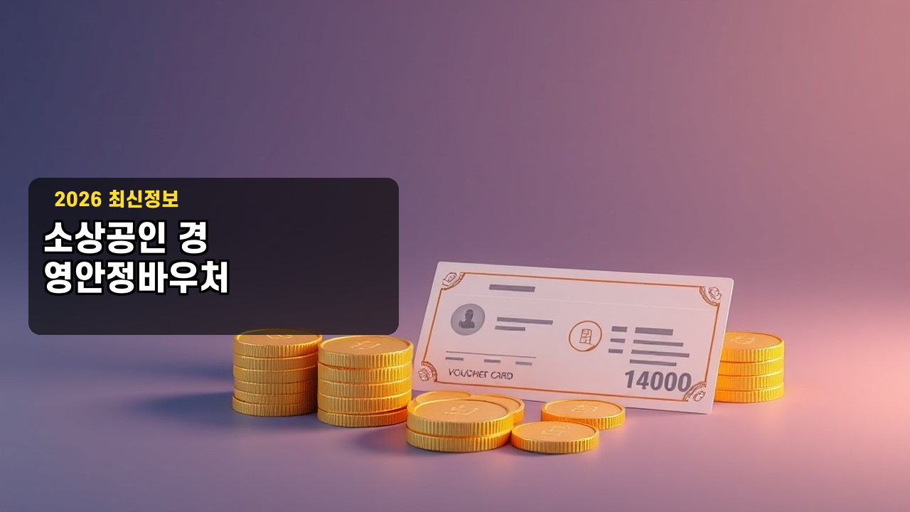2026 소상공인 경영안정바우처 신청방법·사용처·금액 총정리