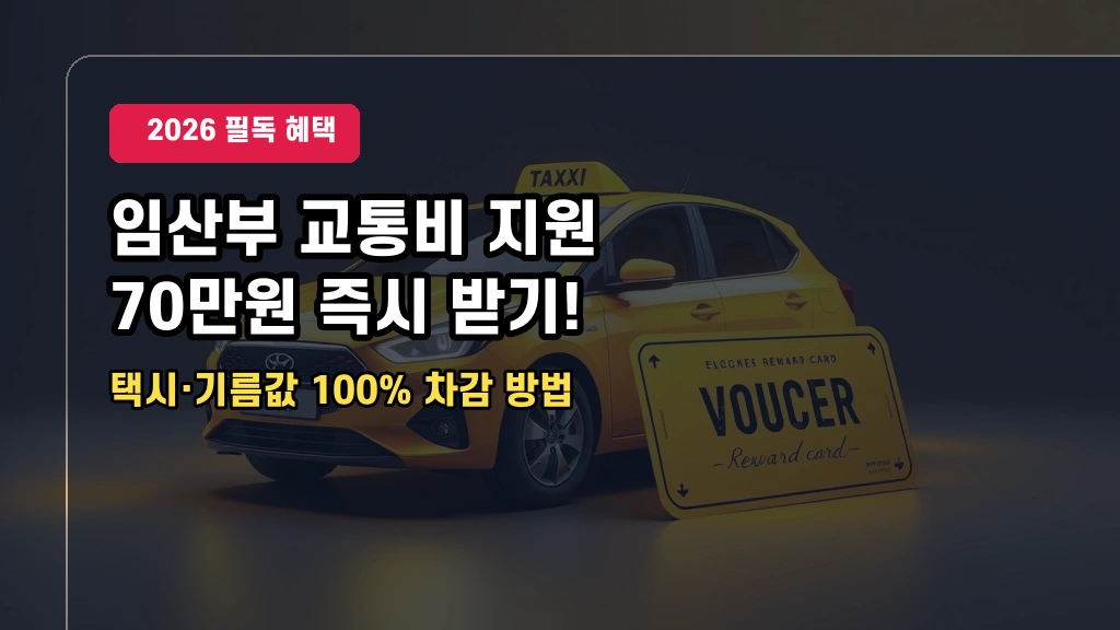 임산부 및 양육자 택시 교통비 지원제도 신청방법 요약